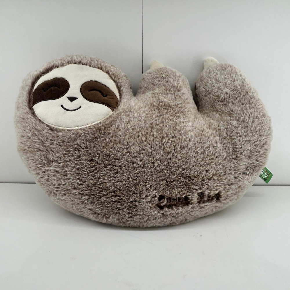 Fauna de Costa Rica Sloth Plush Stuffed Animal Kids Travel Pillow Gray